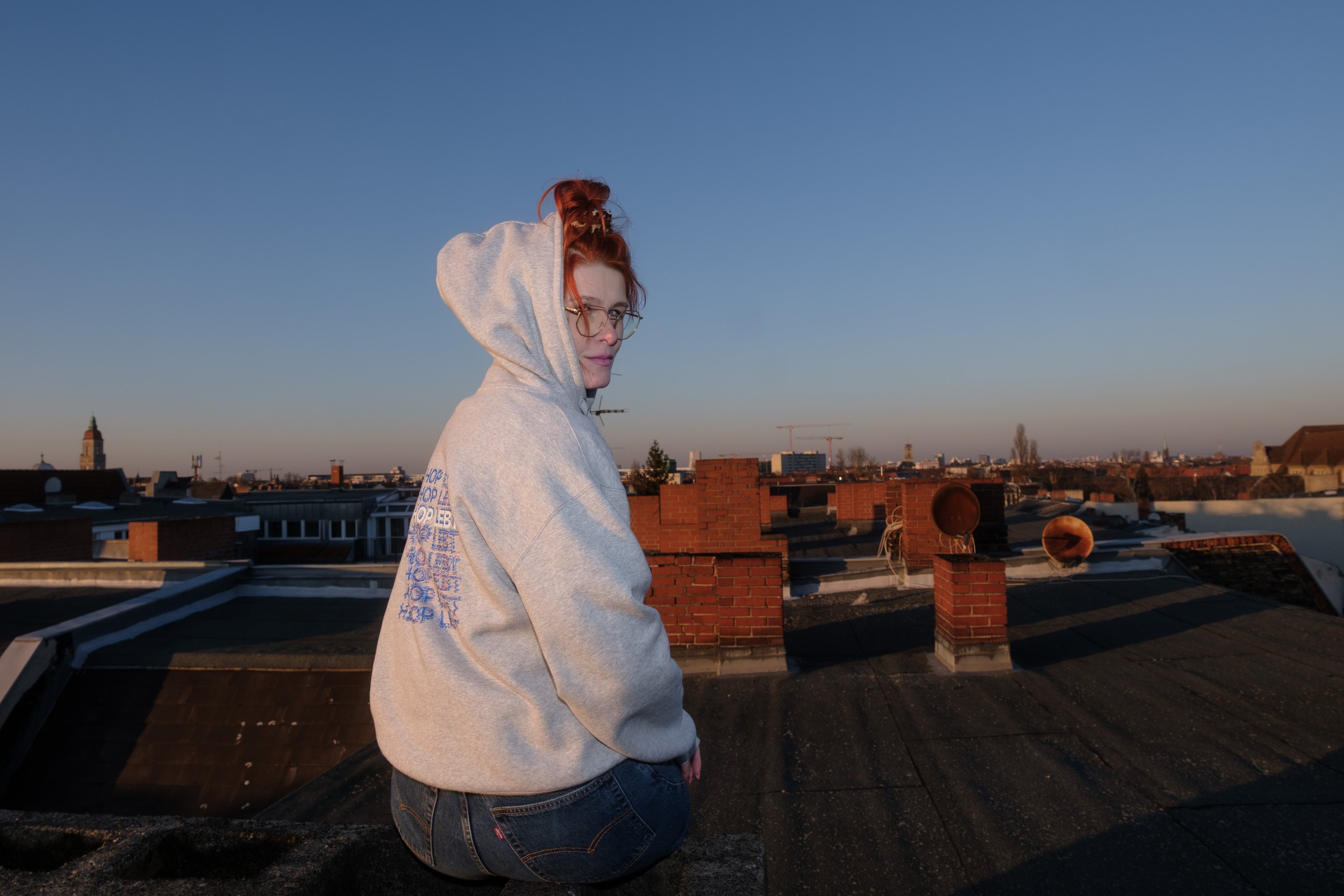 Hoodie - Hip Hop Lebt GLITCH BACKPRINT